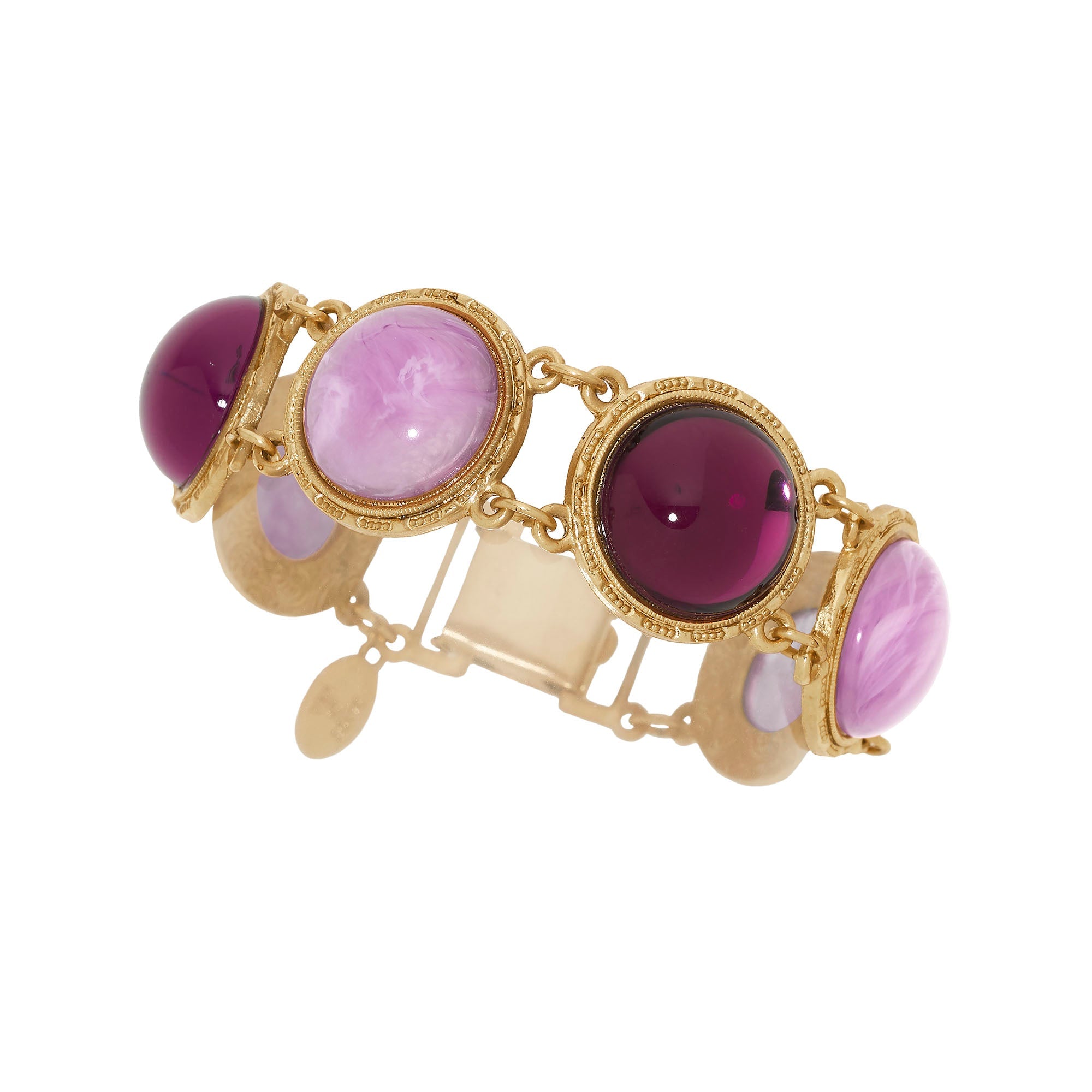 Olivia Riegel Round Amethyst & Lilac Bracelet