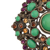 Olivia Riegel Bronze Brooch with Green Jewels