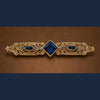 Olivia Riegel Bar Brooch with Sapphire Crystals