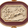 Olivia Riegel Byzantine Revival Gold Intaglio Brooch with Pearls