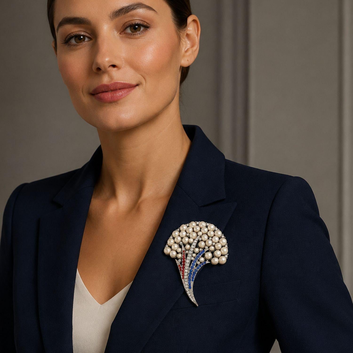 Olivia Riegel Pearl Fireworks Brooch