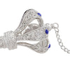 Olivia Riegel Torah Pointer with Sapphire Crystals | Yad Silver