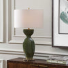Uttermost Curhan Green Glaze Table Lamp