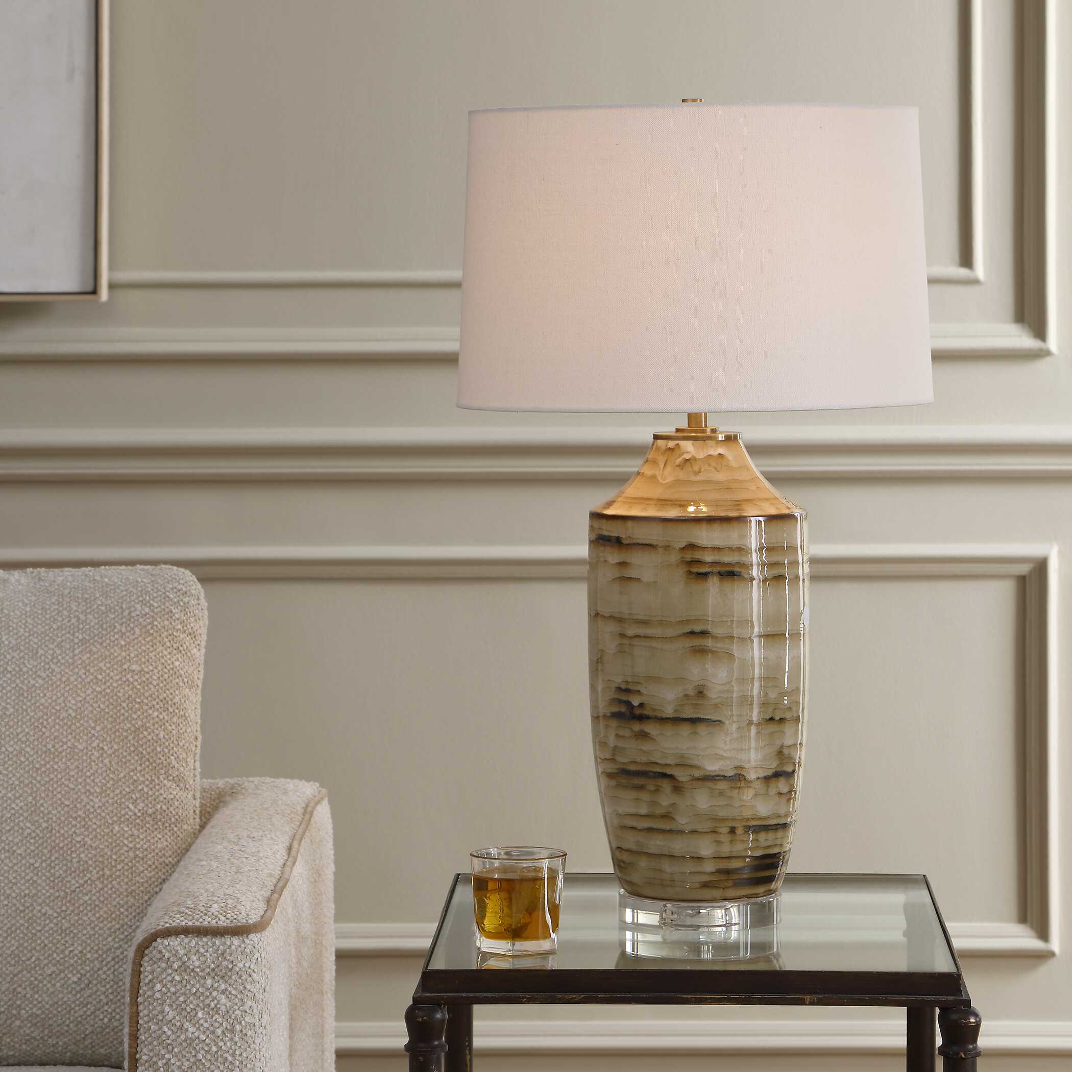 Uttermost Schneider Glazed Table Lamp