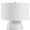 Uttermost Alkman White Glaze Table Lamp