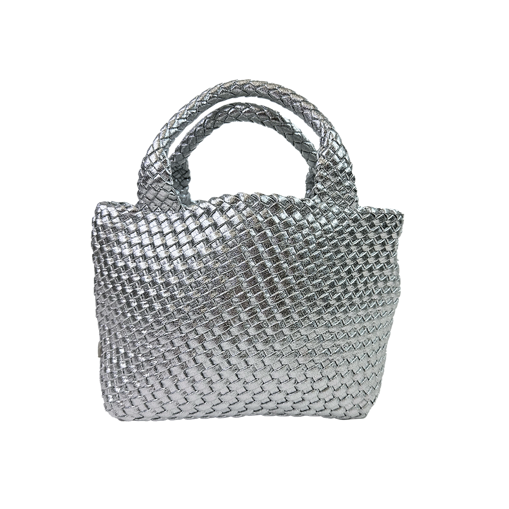 Ahdorned Lexi Metallic Woven Tote Assorted