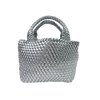 Ahdorned Lexi Metallic Woven Tote Assorted