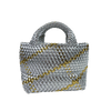 Ahdorned Lexi Metallic Woven Tote Assorted