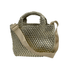 Ahdorned Lexi Metallic Woven Tote Assorted