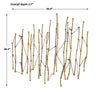 Uttermost Nature's Rhythm Gold Metal Wall Decor