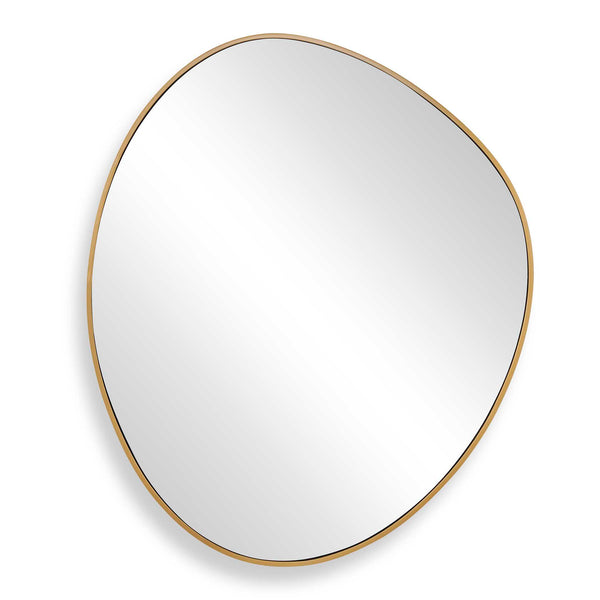 Uttermost Distort Antique Brass Mirror