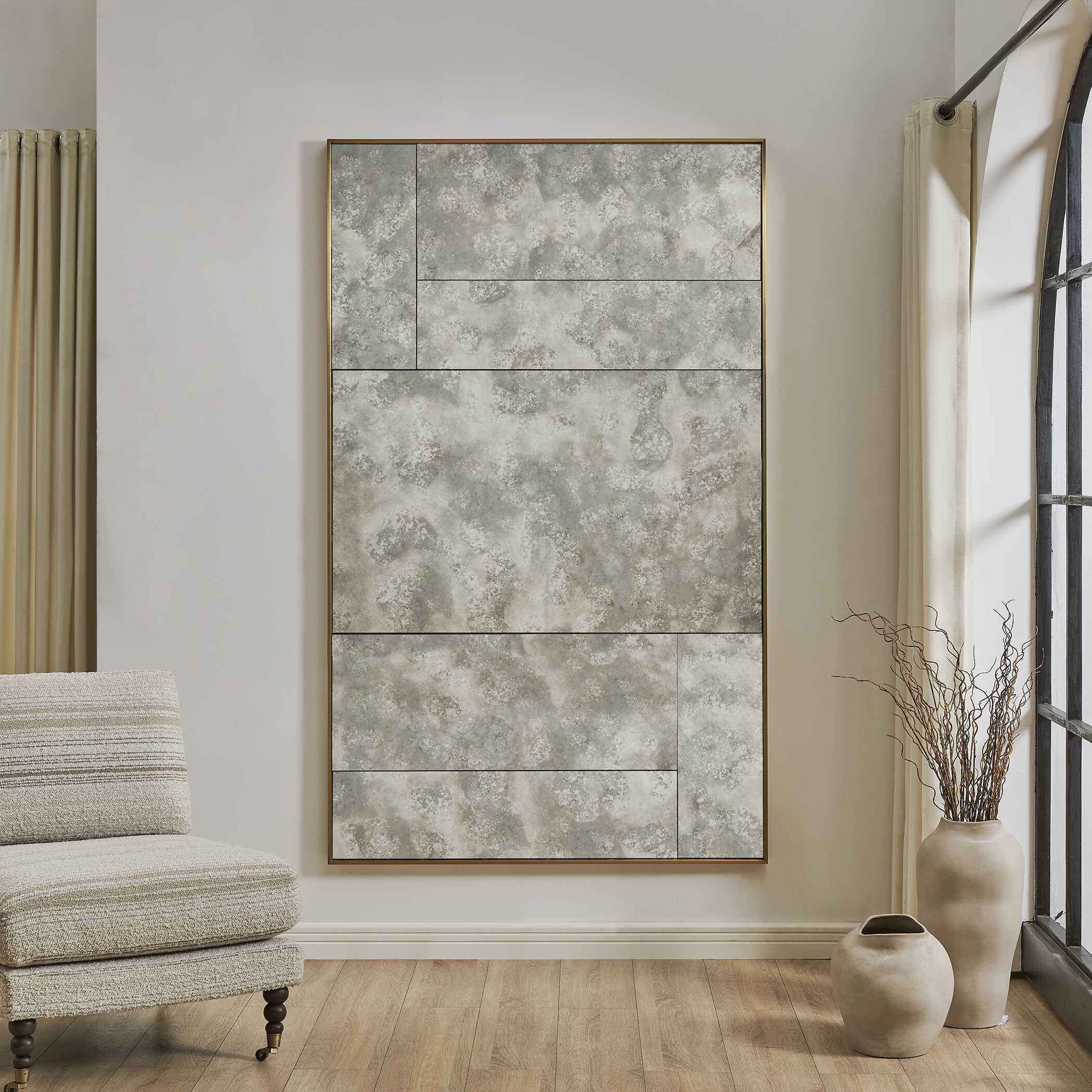 Uttermost Rally Oversized Antiqued Mirror