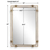 Uttermost Elsher Vintage Gold Mirror