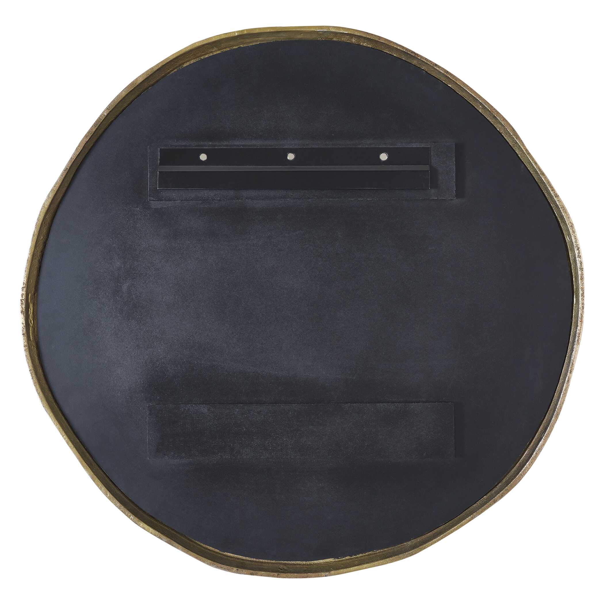 Uttermost Lowen Round Brass Mirror