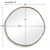 Uttermost Lowen Round Brass Mirror