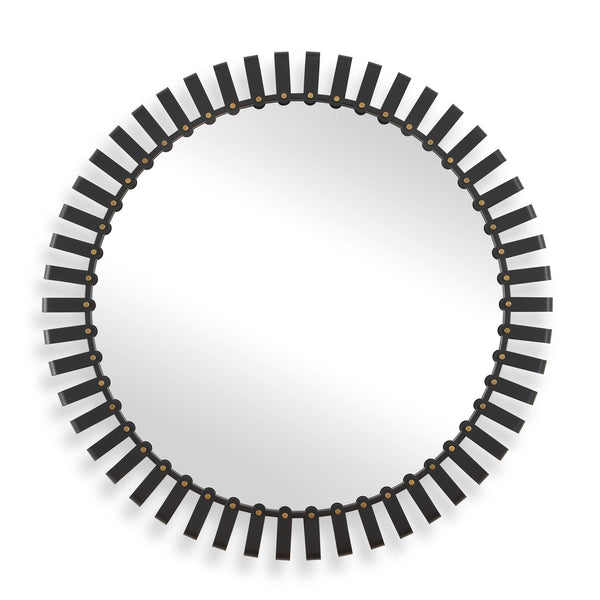 Uttermost Jael Round Iron Bands Mirror