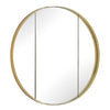 Uttermost Amram Antique Brass Round Mirror