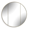 Uttermost Amram Antique Brass Round Mirror