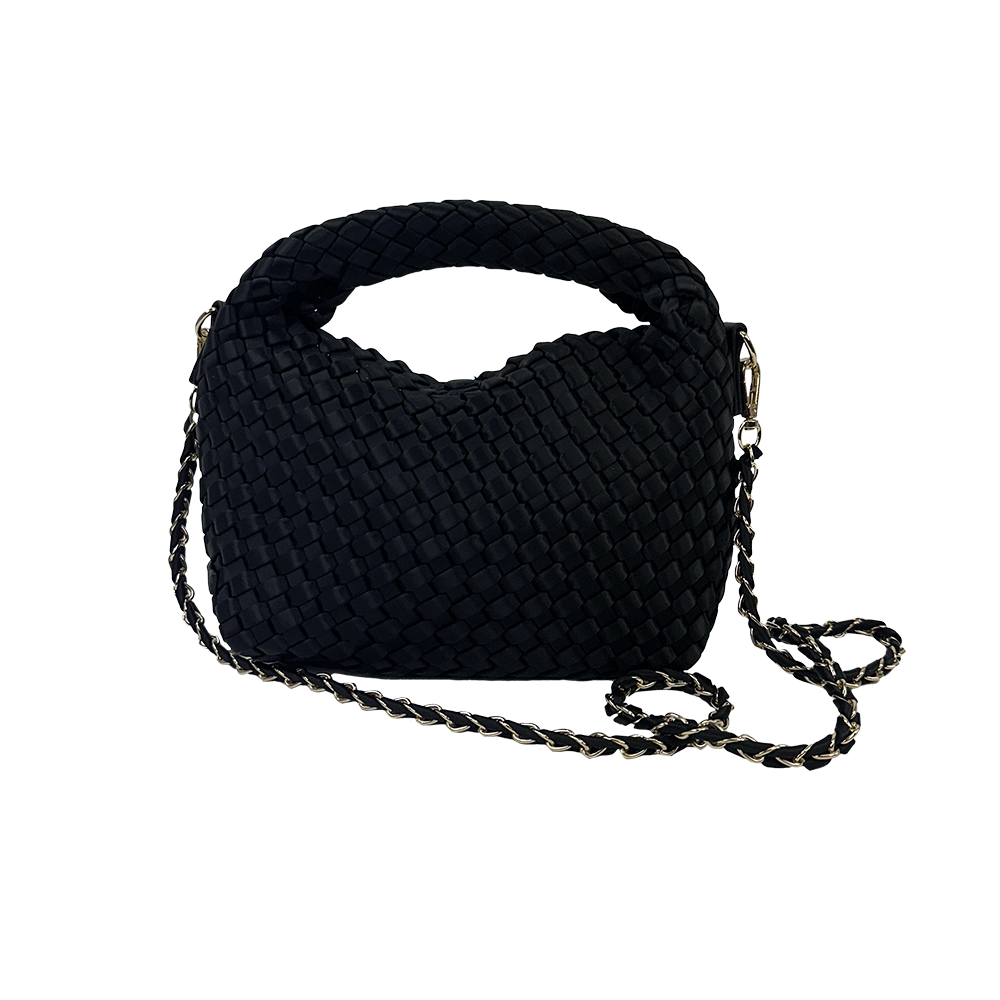 Ahdorned Millie Small Woven Satin Crossbody w/ Top Snap Closure Assorted