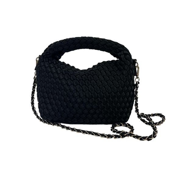 Ahdorned Millie Small Woven Satin Crossbody w/ Top Snap Closure Assorted