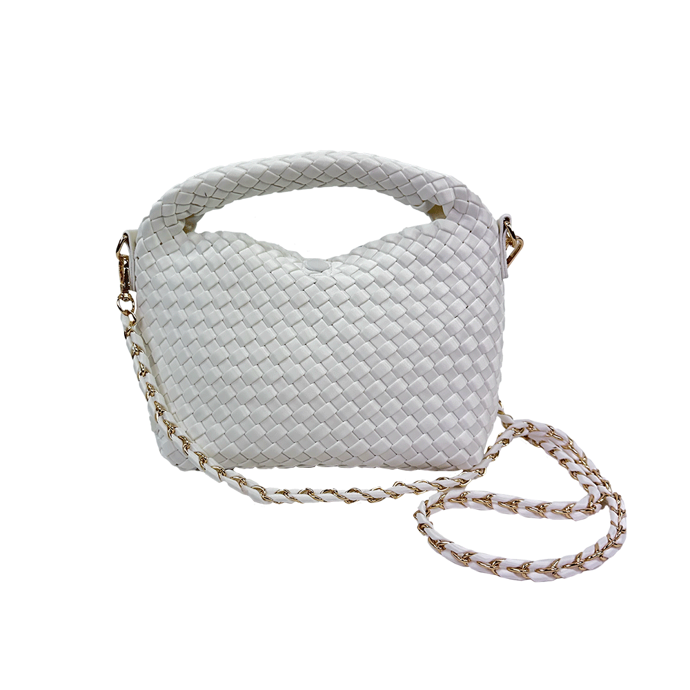 Ahdorned Millie Small Woven Satin Crossbody w/ Top Snap Closure Assorted