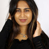 Michal Golan Small Black and Crystal Eye Necklace