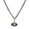 Michal Golan Small Black and Crystal Eye Necklace
