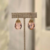 Olivia Riegel Pink Briolette Crystal Earrings