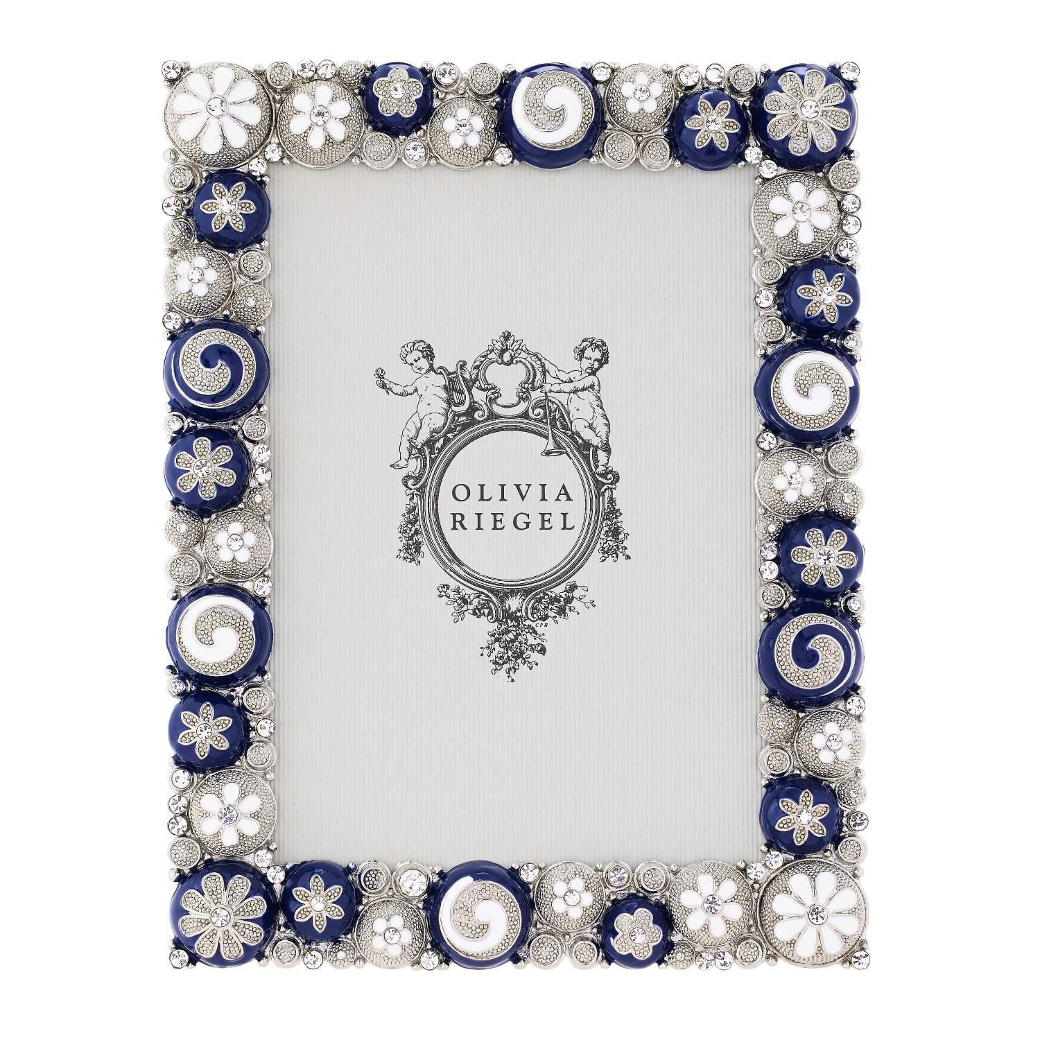 Olivia Riegel Blue & White Charisma 5" x 7" Picture Frame