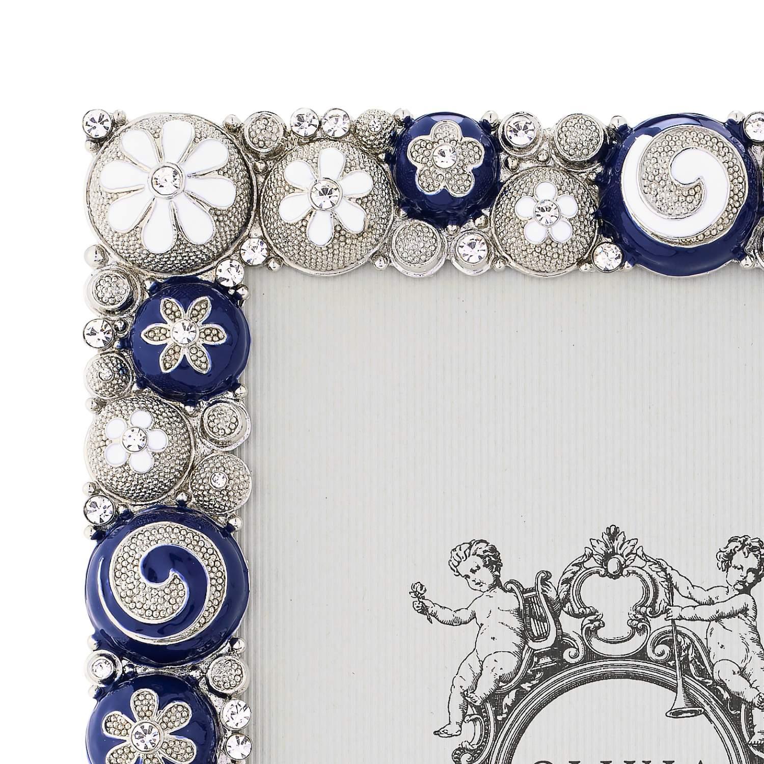 Olivia Riegel Blue & White Charisma 5" x 7" Picture Frame