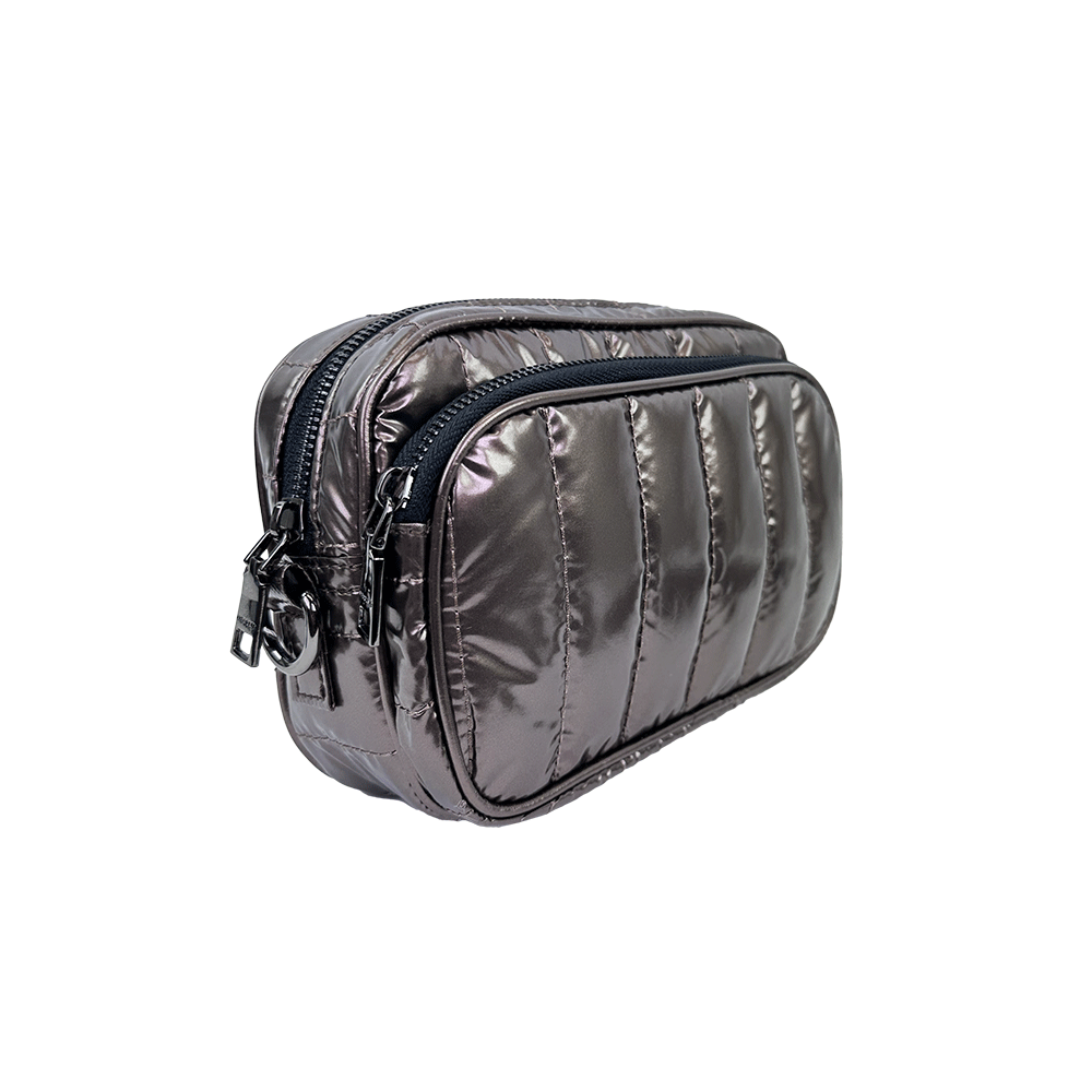 Ahdorned Ramona Quilted Liquid Nylon Crossbody Bag