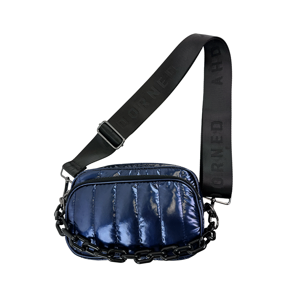 Ahdorned Ramona Quilted Liquid Nylon Crossbody Bag