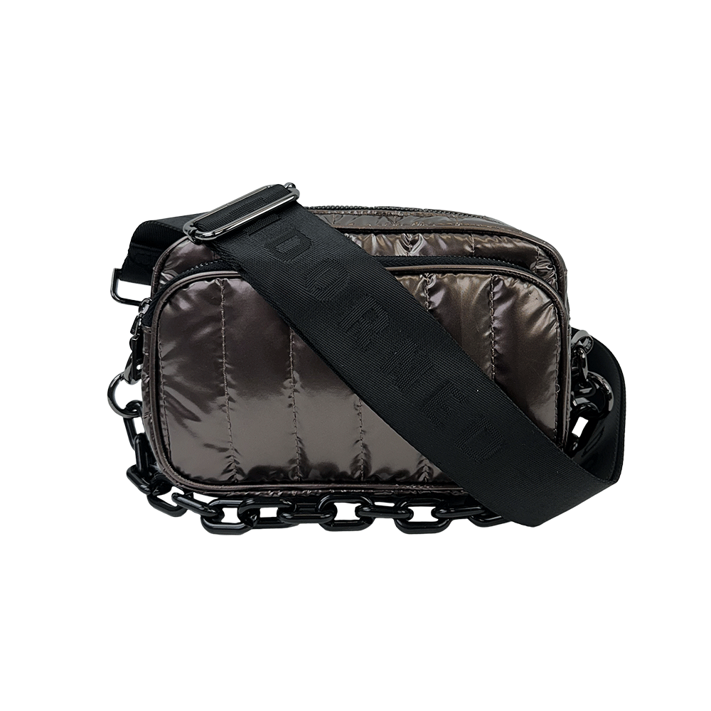 Ahdorned Ramona Quilted Liquid Nylon Crossbody Bag