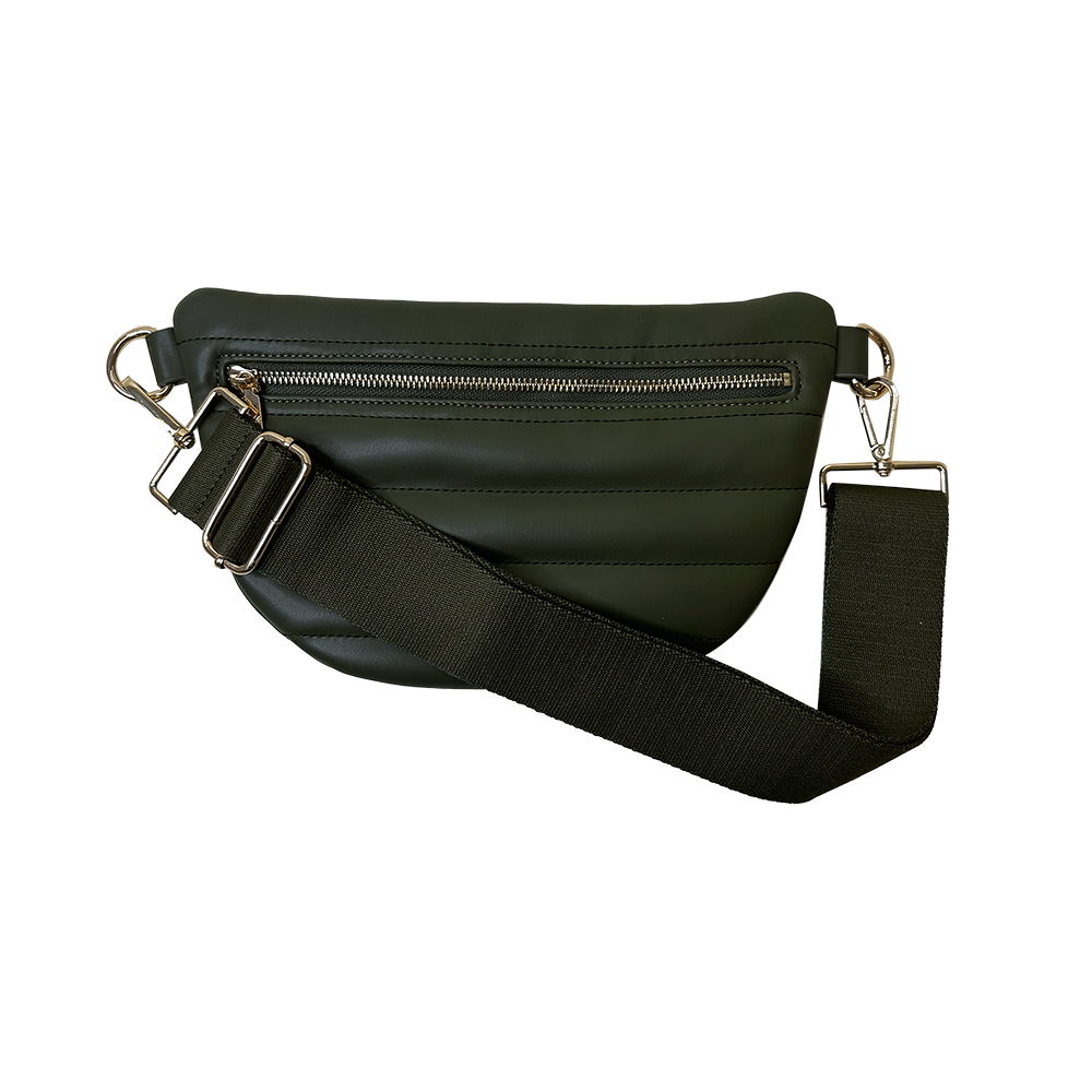 Ahdorned Sylvia Large Quilted Faux Leather Bum/Sling Bag