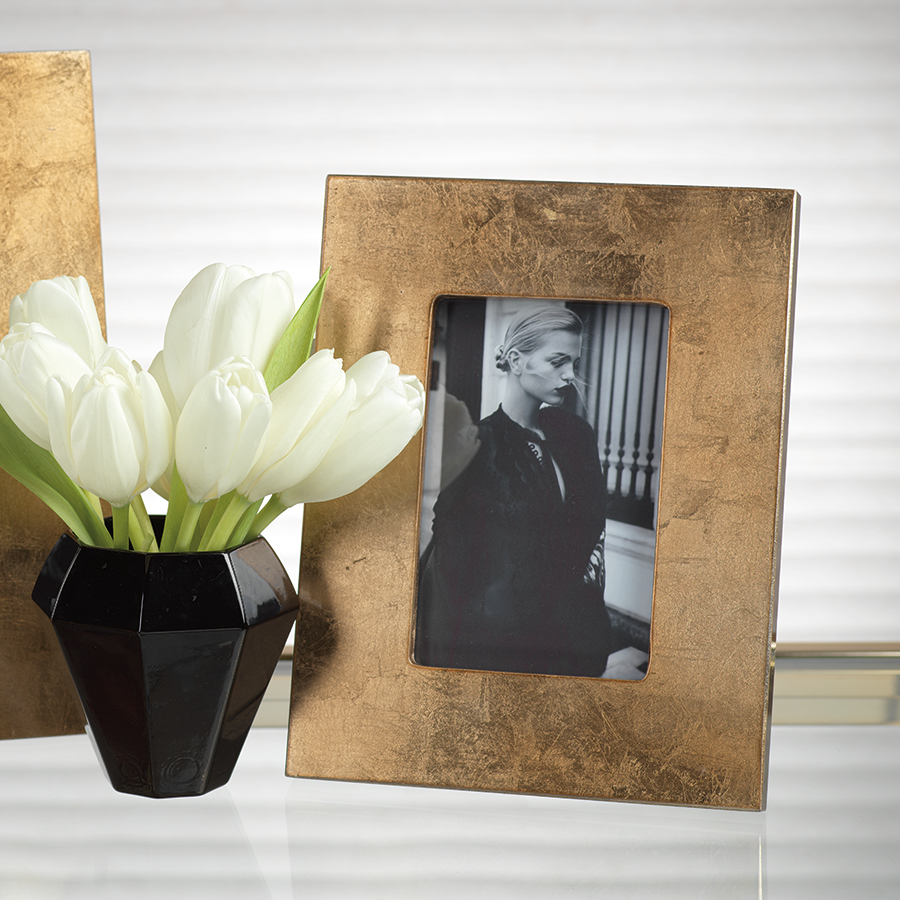 Gold Leaf Photo Frame- 4"x 6"