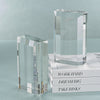 Claire Crystal Glass Bookends - Set of 2