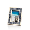 Mendocino Blue Carved Bone Photo Frame- 4" x 6"