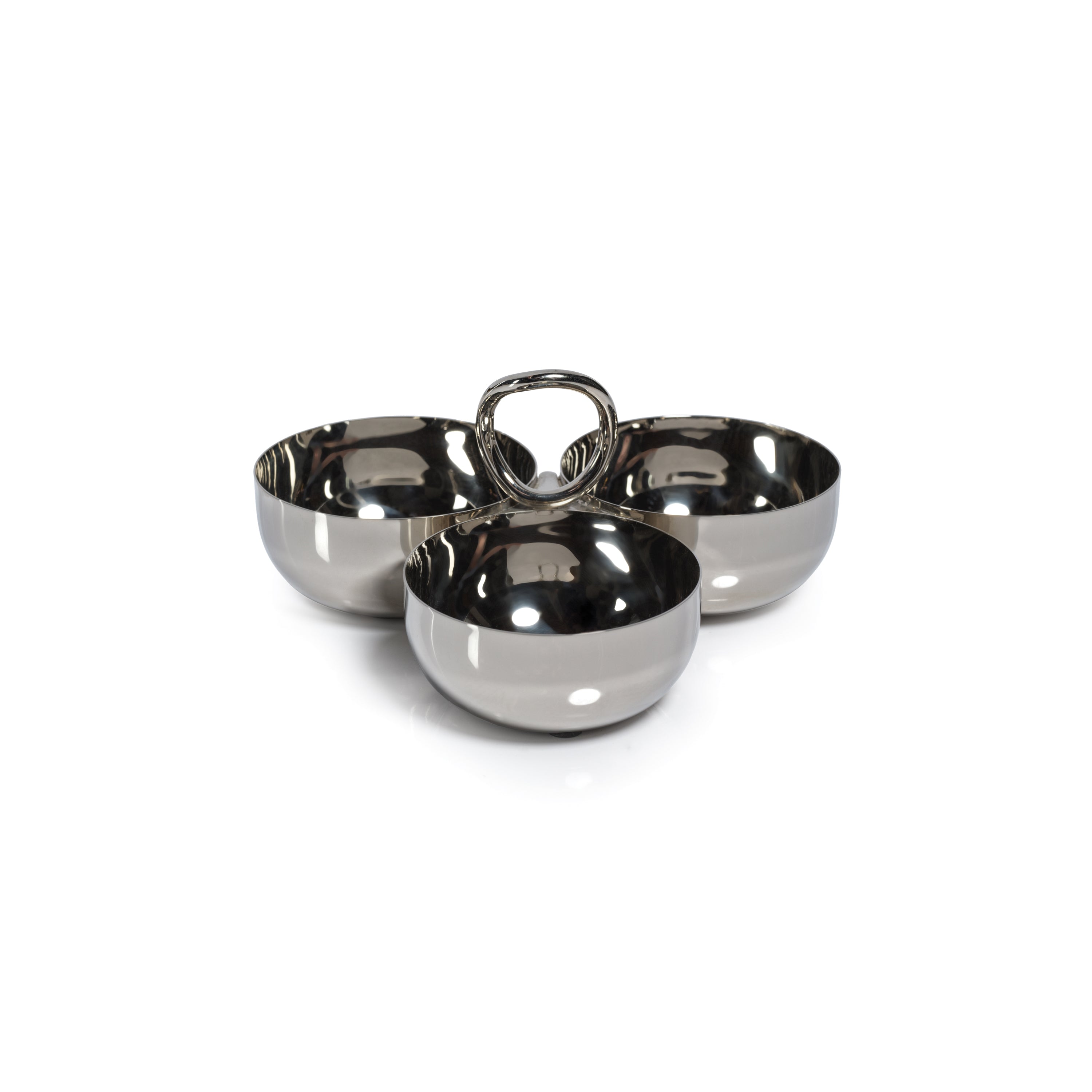 Aperitifs Cocktail Condiment Bowl Set- Polished Nickel