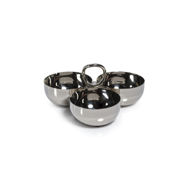 Aperitifs Cocktail Condiment Bowl Set- Polished Nickel