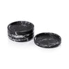 Marble Coaster, Black Marquino- 4.5"
