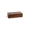 Chevron Wood Box- 13"x 6.5"x 3.25"