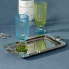Cap Ferrat Fan Shell Design Serving Tray, Polished Nickel