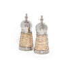 Cap Ferrat Rattan Covered Salt & Pepper Shaker Set