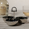 The Equestrian Trio Condiment Set, Polished Nickel