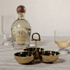 The Equestrian Trio Condiment Set, Polished Gold