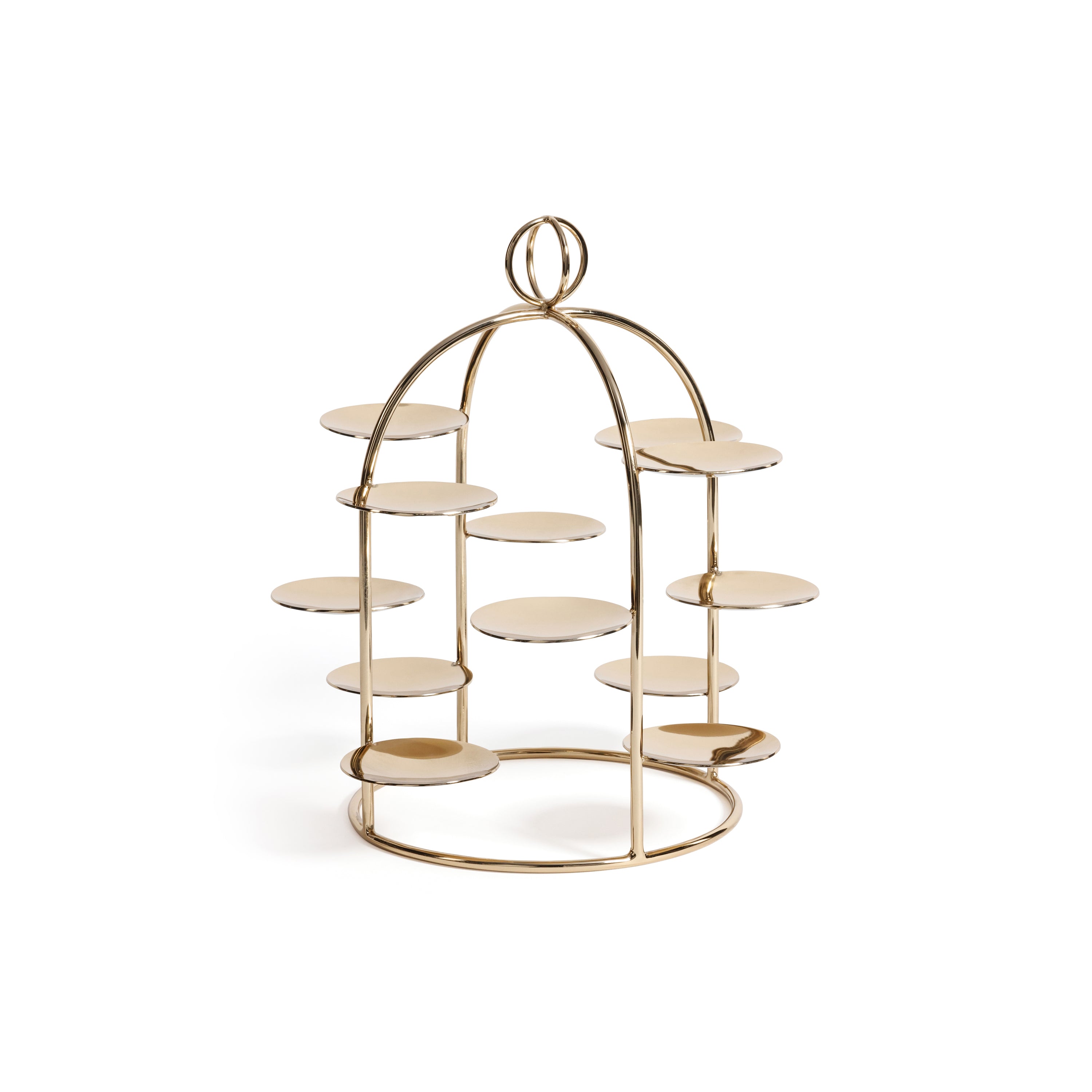 The Grand High Tea Tower-12 cups, Polished Gold