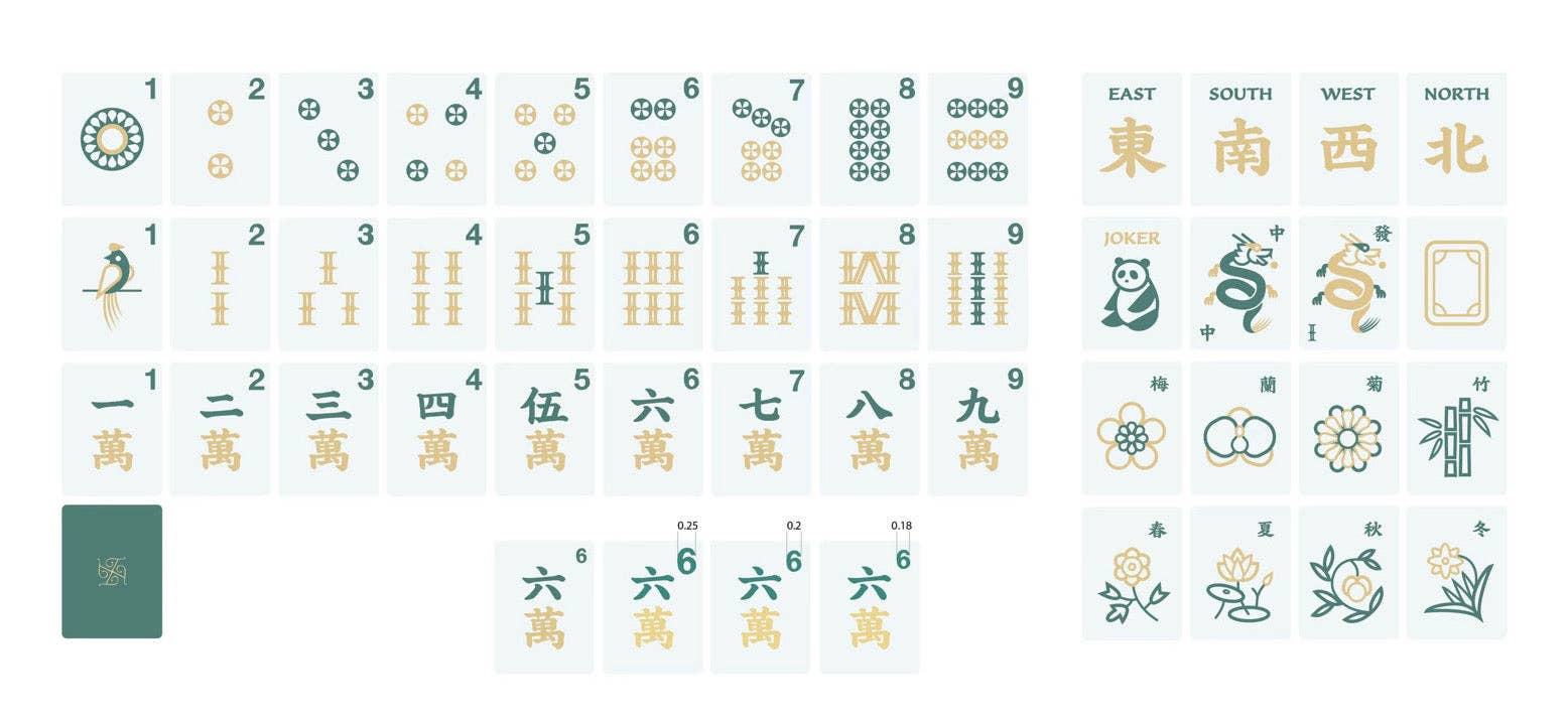 Tala Mahj - Tradewind Mahjong Tiles - Aqua