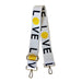 Ahdorned Handbags White Love Tennis Ahdorned 2" Printed Sport Adjustable Bag Strap - Assorted