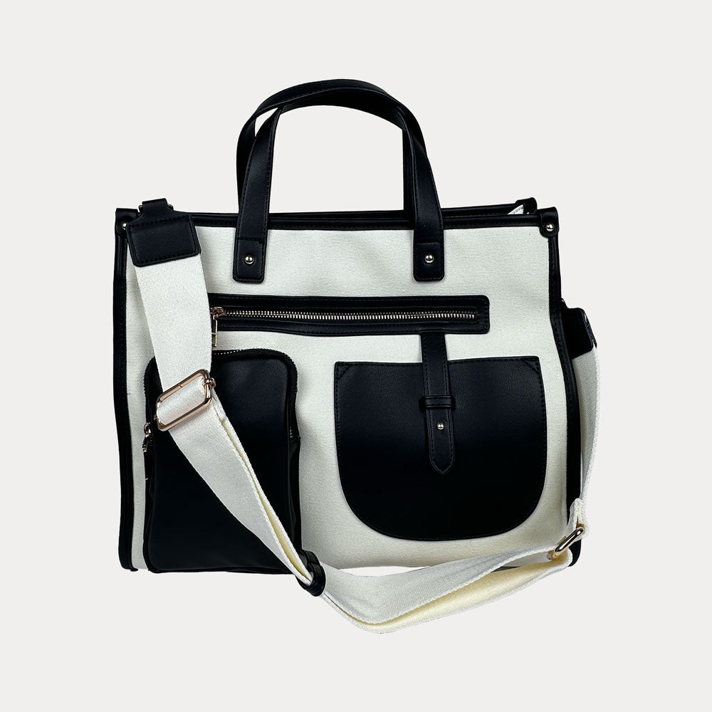 Ahdorned Handbags Black Ahdorned Alice Canvas Tote