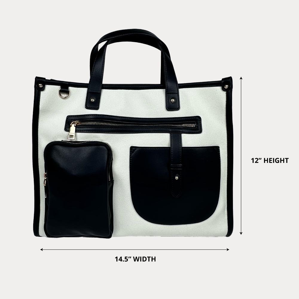 Ahdorned Handbags Ahdorned Alice Canvas Tote